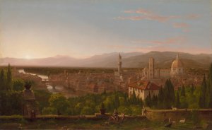 View of Florence by Thomas Cole Oil Painting