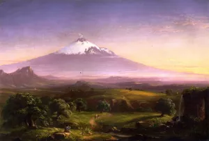 View of Mt. Etna by Thomas Cole Oil Painting