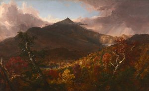 View of Schroon Mountain, Essex County, New York, After a Storm by Thomas Cole Oil Painting