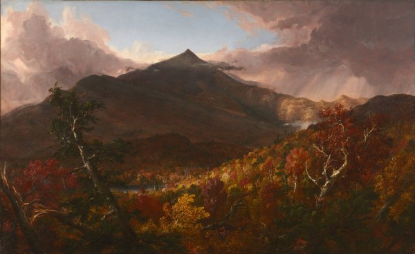 Main Product Photo of View of Schroon Mountain, Essex County, New York, After a Storm  Painting by Thomas Cole