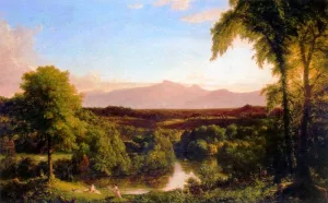 View on the Catskill, Early Autumn painting by Thomas Cole