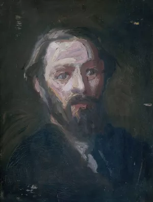 Portret van de beeldhouwer Pier Pander Oil painting by Thomas Cool