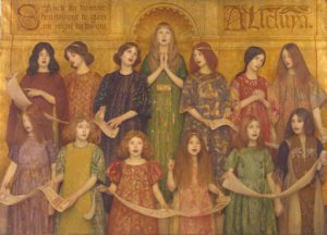 Alleluia by Thomas Cooper Gotch Oil Painting