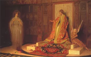 Dawn of Womanhood by Thomas Cooper Gotch - Oil Painting Reproduction