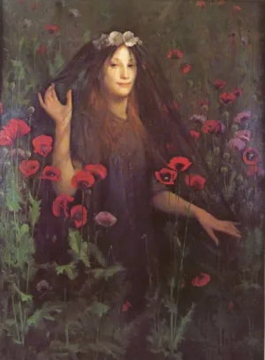 Death the Bride by Thomas Cooper Gotch - Oil Painting Reproduction