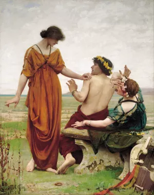 Destiny by Thomas Cooper Gotch Oil Painting