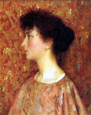 Study of a Young Woman Oil painting by Thomas Cooper Gotch