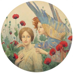 The Message by Thomas Cooper Gotch Oil Painting
