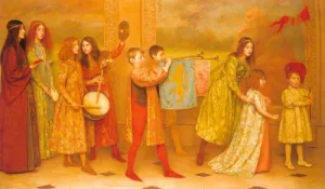 The Pageant of Childhood by Thomas Cooper Gotch - Oil Painting Reproduction