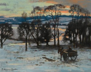 Homewards by Thomas Corsan Morton Oil Painting