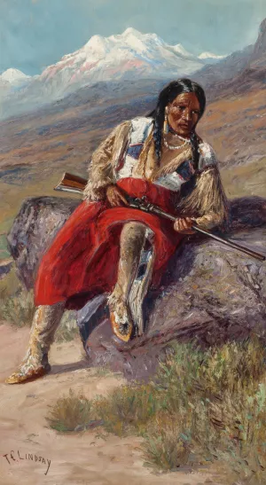 On the Watch by Thomas Corwin Lindsay Oil Painting