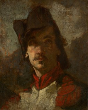 A Volunteer of 1792 by Thomas Couture Oil Painting