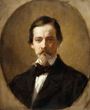 Emile Cesar Victor Perrin by Thomas Couture Oil Painting