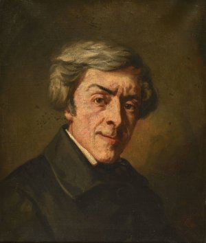Jules Michelet by Thomas Couture Oil Painting
