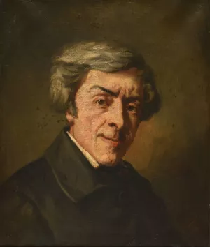 Jules Michelet by Thomas Couture Oil Painting