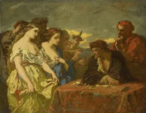 Lust for Gold by Thomas Couture Oil Painting