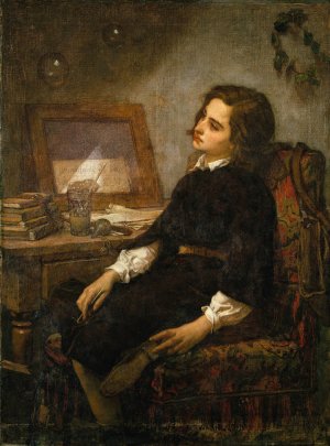Soap Bubbles by Thomas Couture Oil Painting
