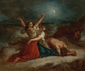 Study for Stella Maris by Thomas Couture Oil Painting
