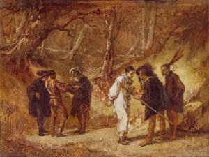The Duel after the Masked Ball by Thomas Couture Oil Painting