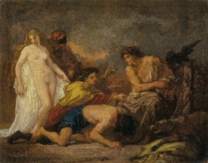 Timon of Athens by Thomas Couture Oil Painting
