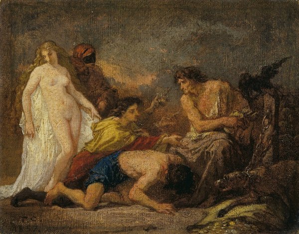 Main Product Photo of Timon of Athens  Painting by Thomas Couture
