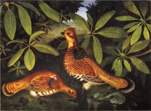 Two Ruffed Grouse Oil painting by Thomas Couture