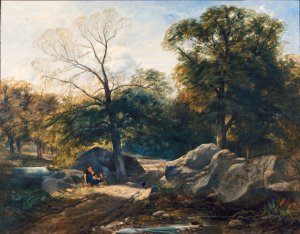 Rest by the Way by Thomas Creswick Oil Painting