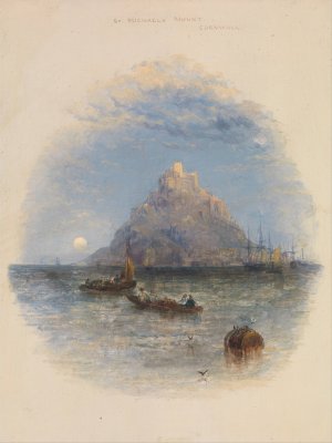 St. Michael's Mount, Cornwall by Thomas Creswick Oil Painting