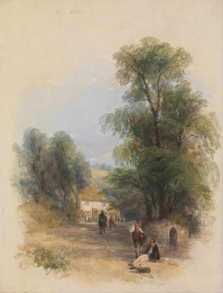 The Well of St. Keyne  by Thomas Creswick - Hand-Painted Oil Painting Reproduction