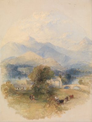 View from Mr. Southey's House, Keswick by Thomas Creswick Oil Painting