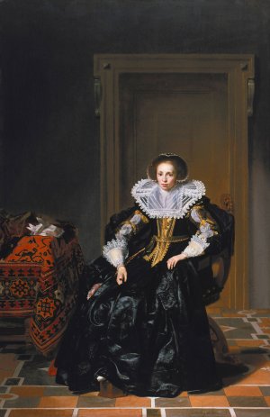 Portrait of a Lady by Thomas De Keyser Oil Painting