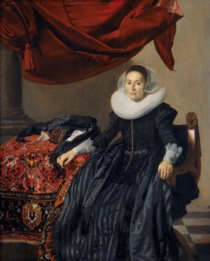 Portrait of a Young Woman by Thomas De Keyser Oil Painting