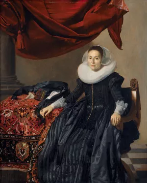 Portrait of a Young Woman by Thomas De Keyser Oil Painting