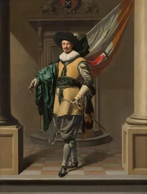 Portrait of Loef Vredericx by Thomas De Keyser Oil Painting