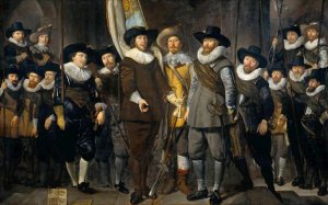 The Company of Cpt. Allaert Cloeck and Lt. Lucas Jacob Oil painting by Thomas De Keyser