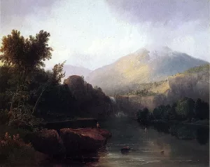 A Lake in the White Mountains Oil painting by Thomas Doughty