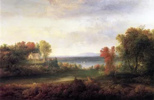 Hudson River Landscape Oil painting by Thomas Doughty