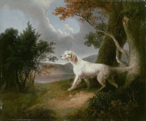 Landscape with Dog by Thomas Doughty Oil Painting