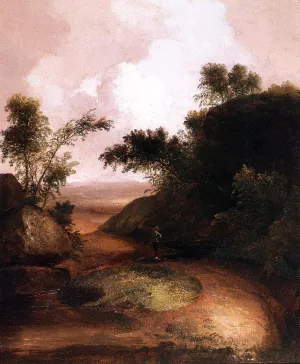 Landscape with Figure by Thomas Doughty Oil Painting