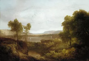 On the Hudson by Thomas Doughty - Oil Painting Reproduction