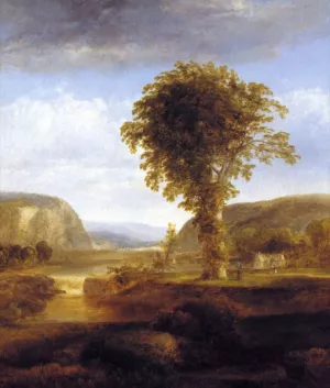 Scenery in the Catskills by Thomas Doughty Oil Painting
