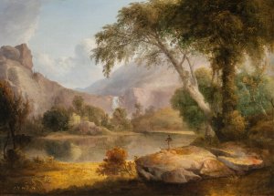 White Mountains, New Hampshire by Thomas Doughty Oil Painting