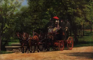 A May Morning in the Park The Fairman Rogers Four-in-Hand painting by Thomas Eakins