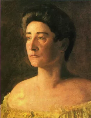 A Singer Portrait of Mrs. Leigo by Thomas Eakins - Oil Painting Reproduction