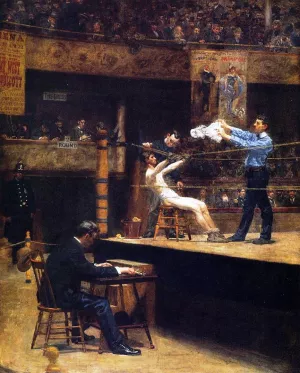Between Rounds Oil painting by Thomas Eakins