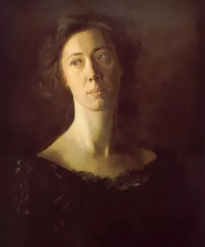 Clara Clara J. Mather painting by Thomas Eakins