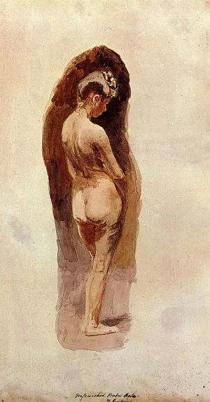 Female Nude by Thomas Eakins - Oil Painting Reproduction