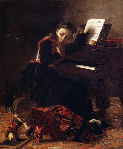Main Product Photo of Home Scene Painting by Thomas Eakins