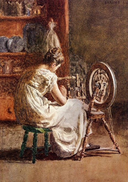 Main Product Photo of Homespun Painting by Thomas Eakins
