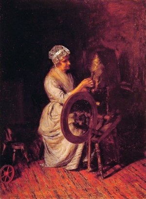 In Grandmother's Time by Thomas Eakins Oil Painting